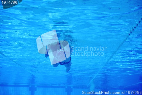 Image of swimming pool underwater 