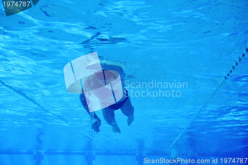 Image of swimming pool underwater 