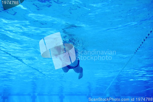 Image of swimming pool underwater 
