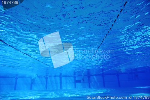 Image of swimming pool underwater 