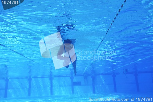 Image of swimming pool underwater 
