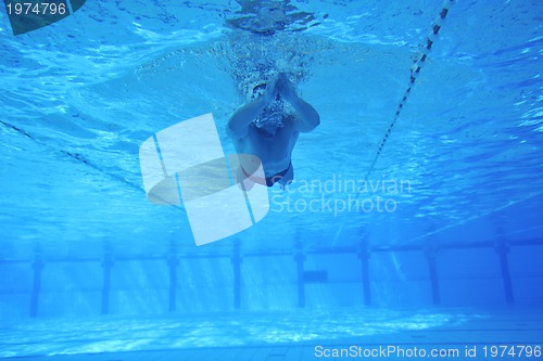 Image of swimming pool underwater 