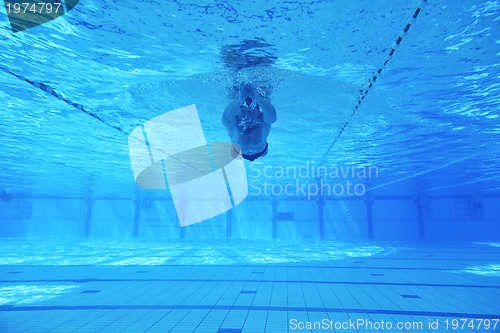Image of swimming pool underwater 