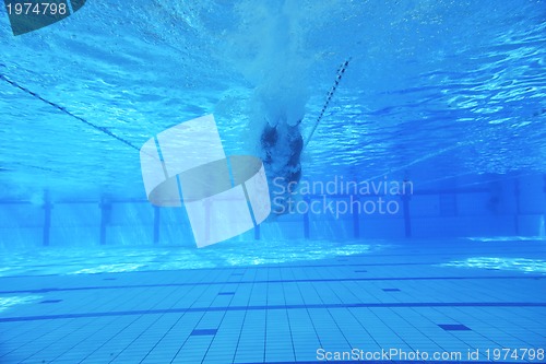 Image of swimming pool underwater 