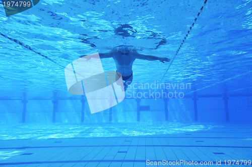 Image of swimming pool underwater 