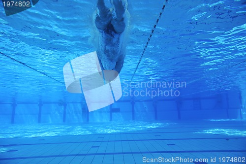 Image of swimming pool underwater 