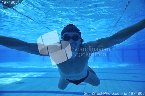 Image of swimming pool underwater 