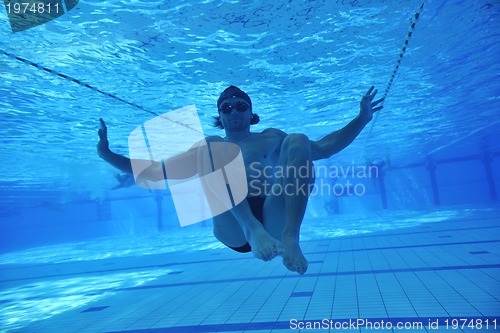 Image of swimming pool underwater 
