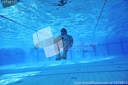 Image of swimming pool underwater 
