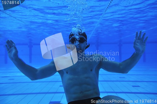 Image of swimming pool underwater 