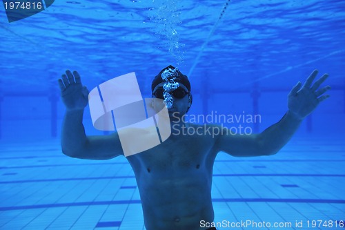 Image of swimming pool underwater 