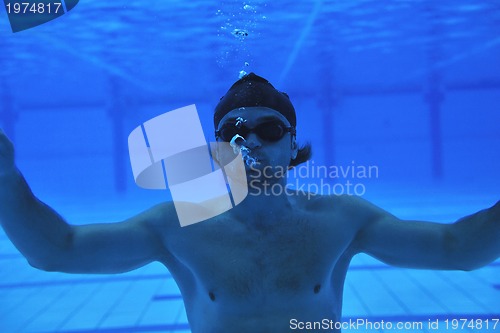 Image of swimming pool underwater 