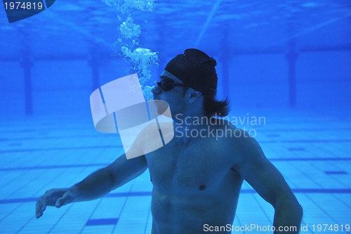 Image of swimming pool underwater 