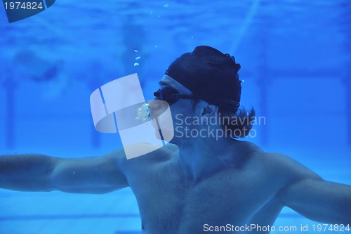 Image of swimming pool underwater 