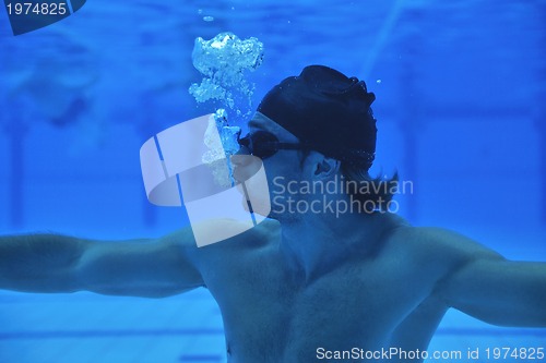 Image of swimming pool underwater 