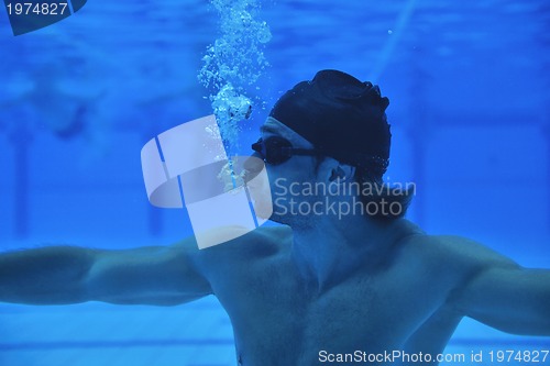 Image of swimming pool underwater 