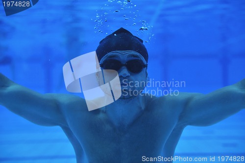 Image of swimming pool underwater 