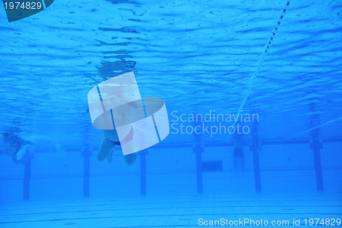 Image of swimming pool underwater 