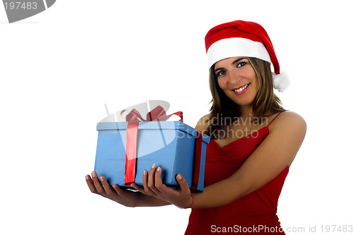 Image of Santa Girl with gifts