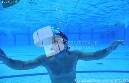 Image of swimming pool underwater 