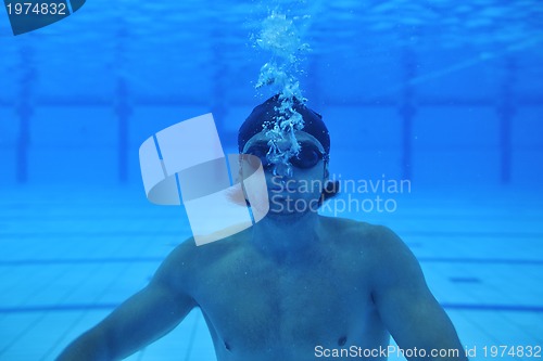 Image of swimming pool underwater 
