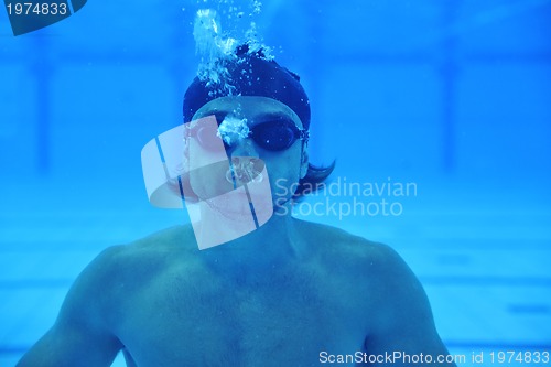 Image of swimming pool underwater 