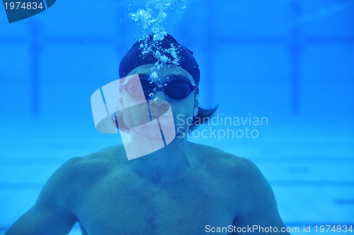 Image of swimming pool underwater 