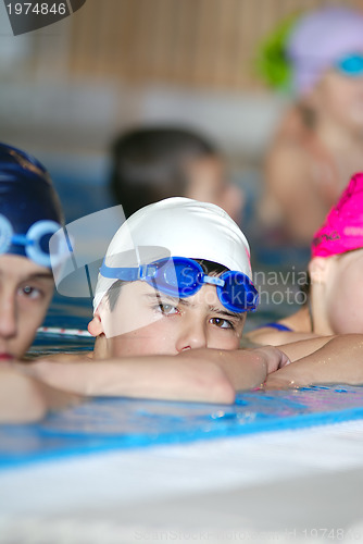 Image of .boy in swimming pool