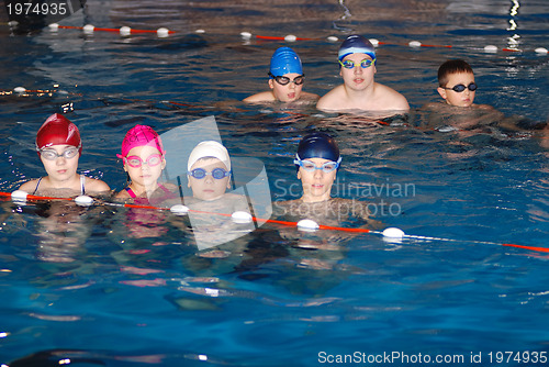 Image of .childrens having fun in a swimming pool