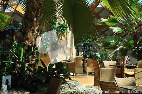 Image of tropical restaurant indoor