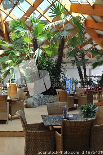 Image of tropical restaurant indoor