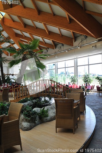 Image of tropical restaurant indoor