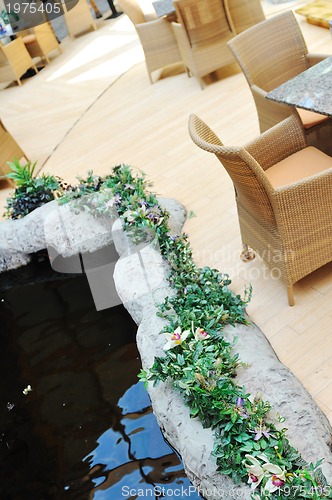 Image of tropical restaurant indoor