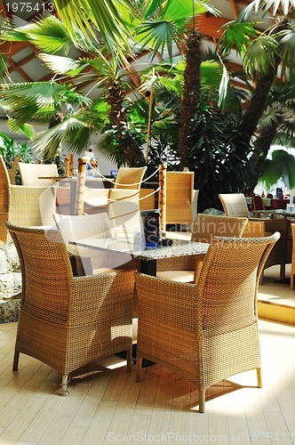 Image of tropical restaurant indoor