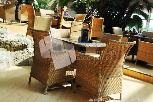 Image of tropical restaurant indoor