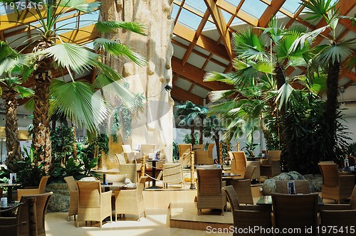 Image of tropical restaurant indoor