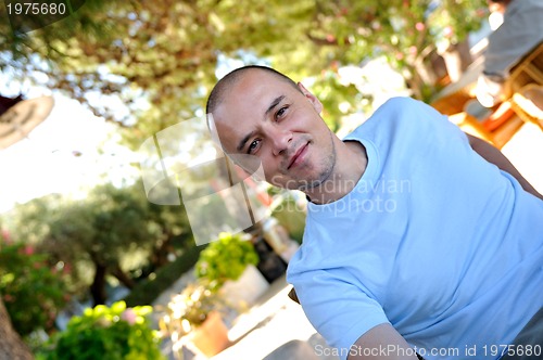 Image of Handsome young man smiling