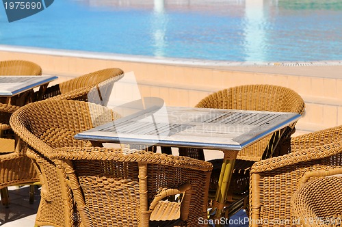 Image of Luxery forniture outside of hotel