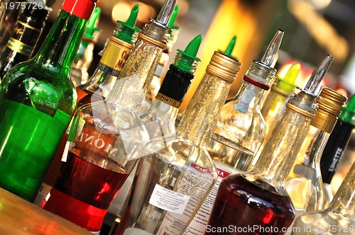 Image of Many bottles of alcohol