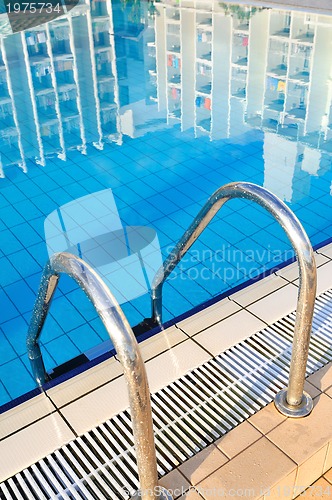 Image of Outdoor pool in nice hotel