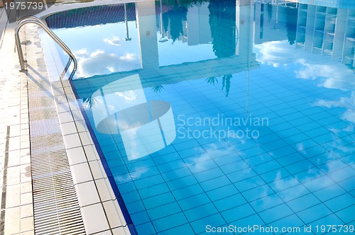 Image of Outdoor pool in nice hotel