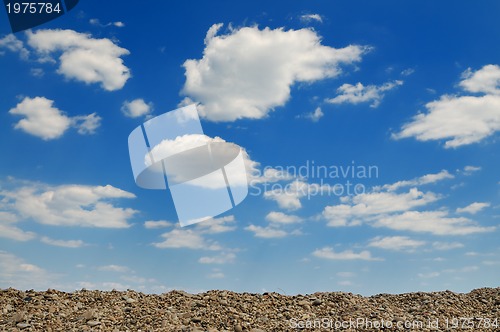 Image of cloudy blue  sky