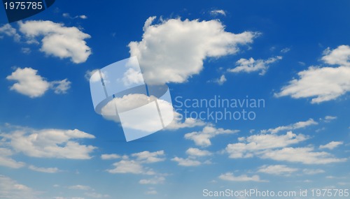 Image of cloudy blue  sky