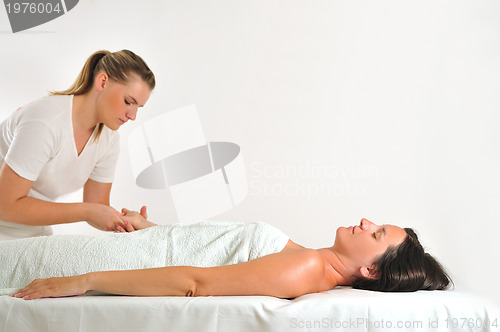 Image of hand and arm massage at the spa and wellness center