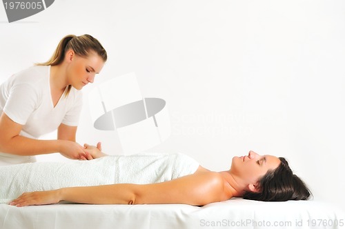 Image of hand and arm massage at the spa and wellness center