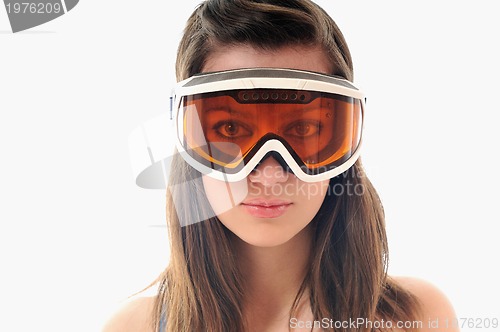 Image of woman ski glasses