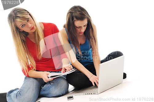 Image of two young woman student 