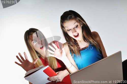 Image of two young woman student 