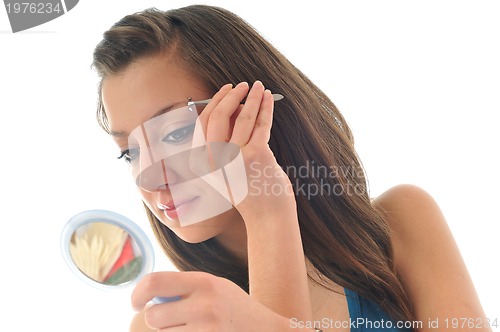 Image of eye brow beauty treatment