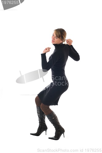 Image of woman in black dress